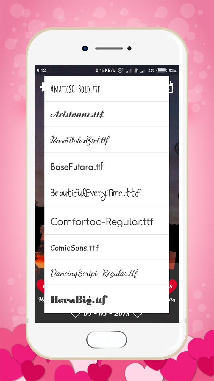 اسکرین شات 5 برنامه Love Days Counter