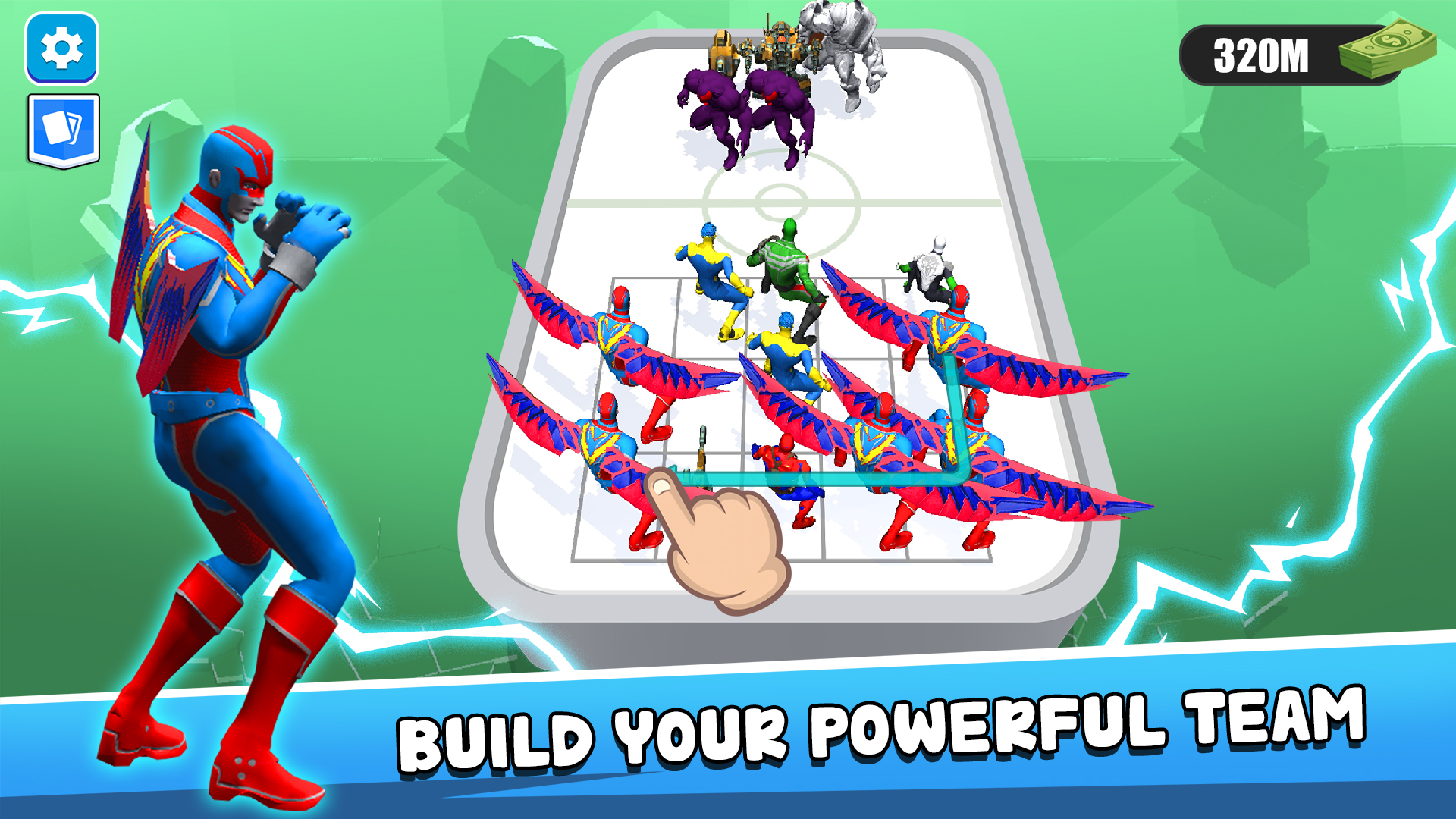 اسکرین شات 2 بازی Merge Master: Superhero Fight
