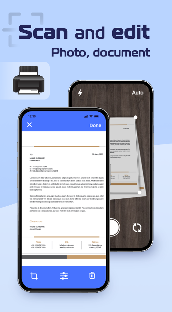 اسکرین شات 2 برنامه Printer App: Print from phone