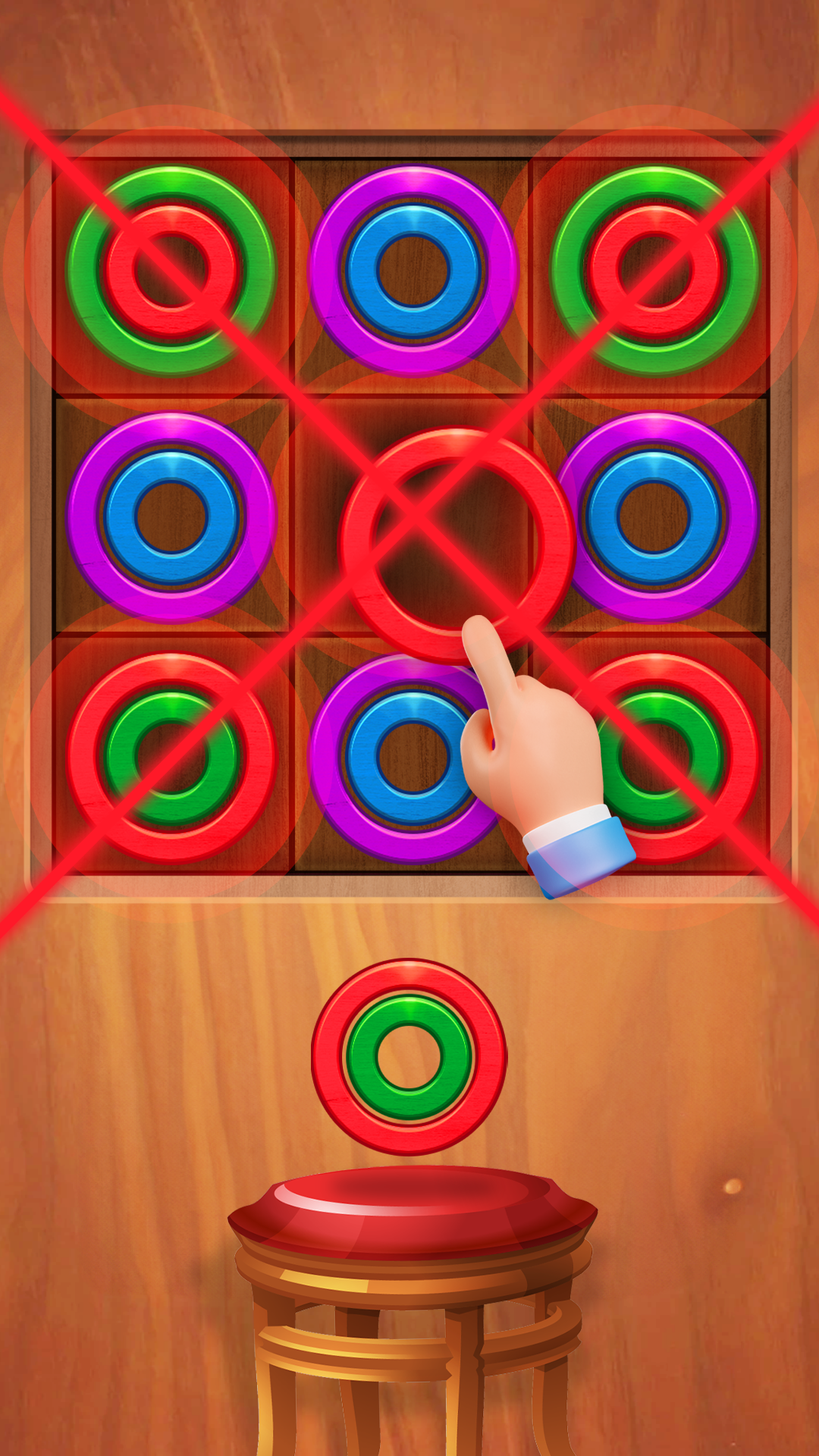 اسکرین شات 5 بازی Color Rings: Ring Sort Puzzle