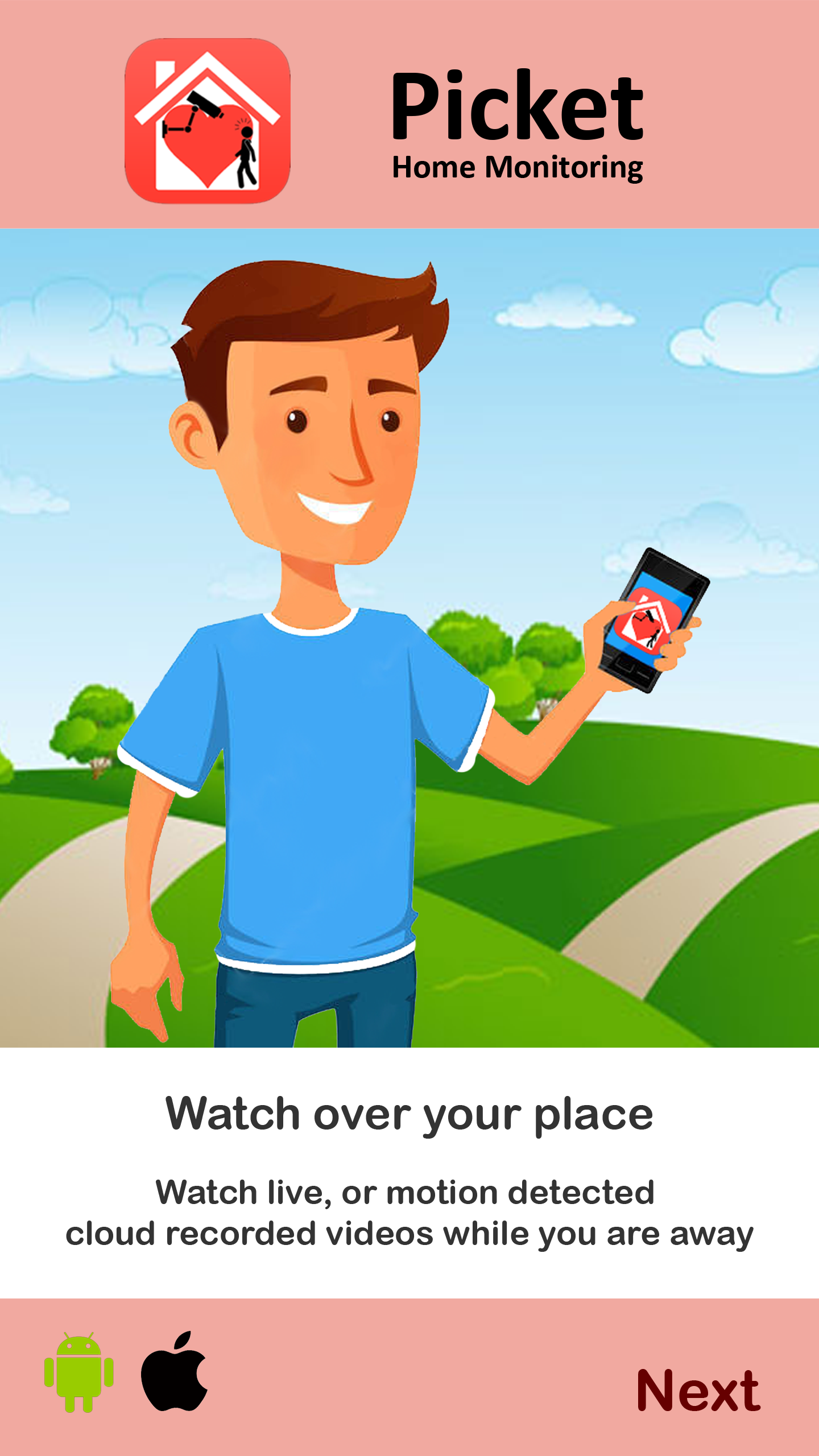 اسکرین شات 2 برنامه Smart Home Surveillance Picket