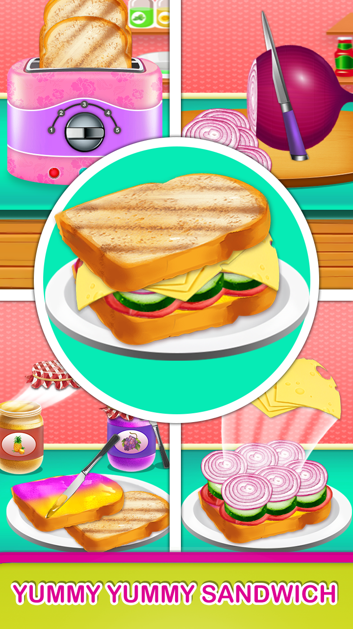 اسکرین شات 5 بازی School lunchbox food recipe