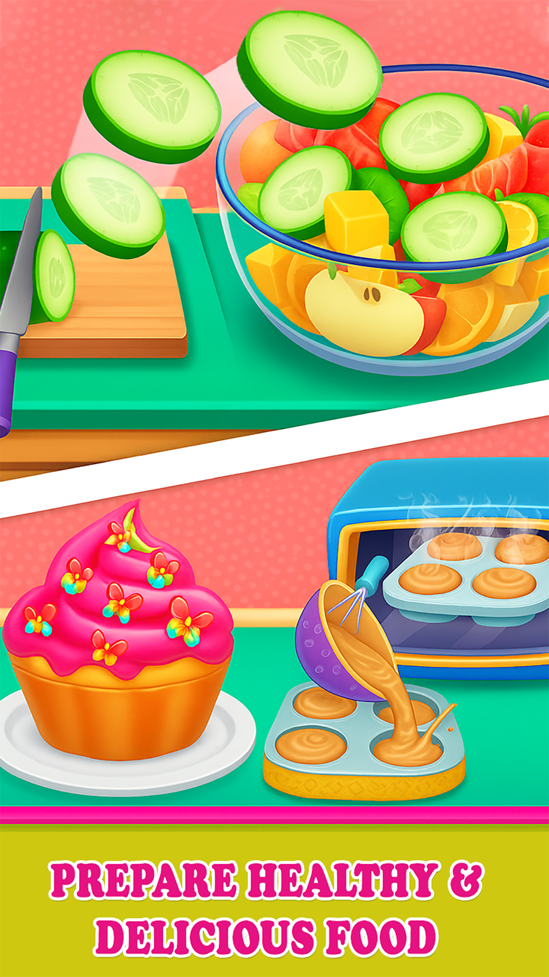 اسکرین شات 4 بازی School lunchbox food recipe