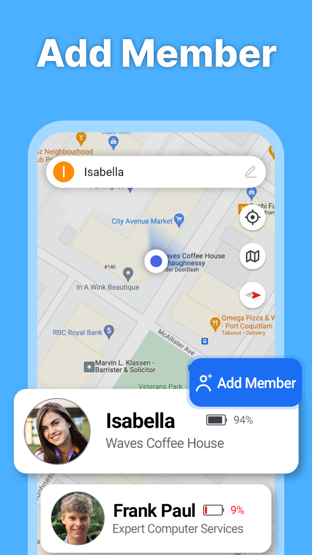 اسکرین شات 3 برنامه Family Locator - Phone Tracker