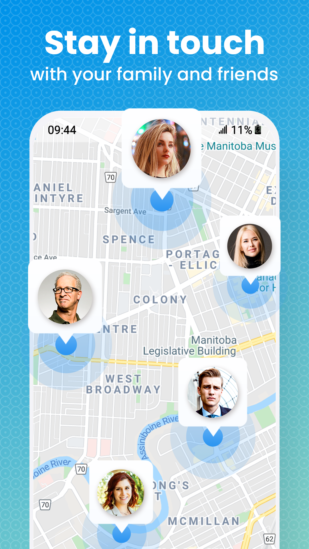 اسکرین شات 1 برنامه Family Location Tracker