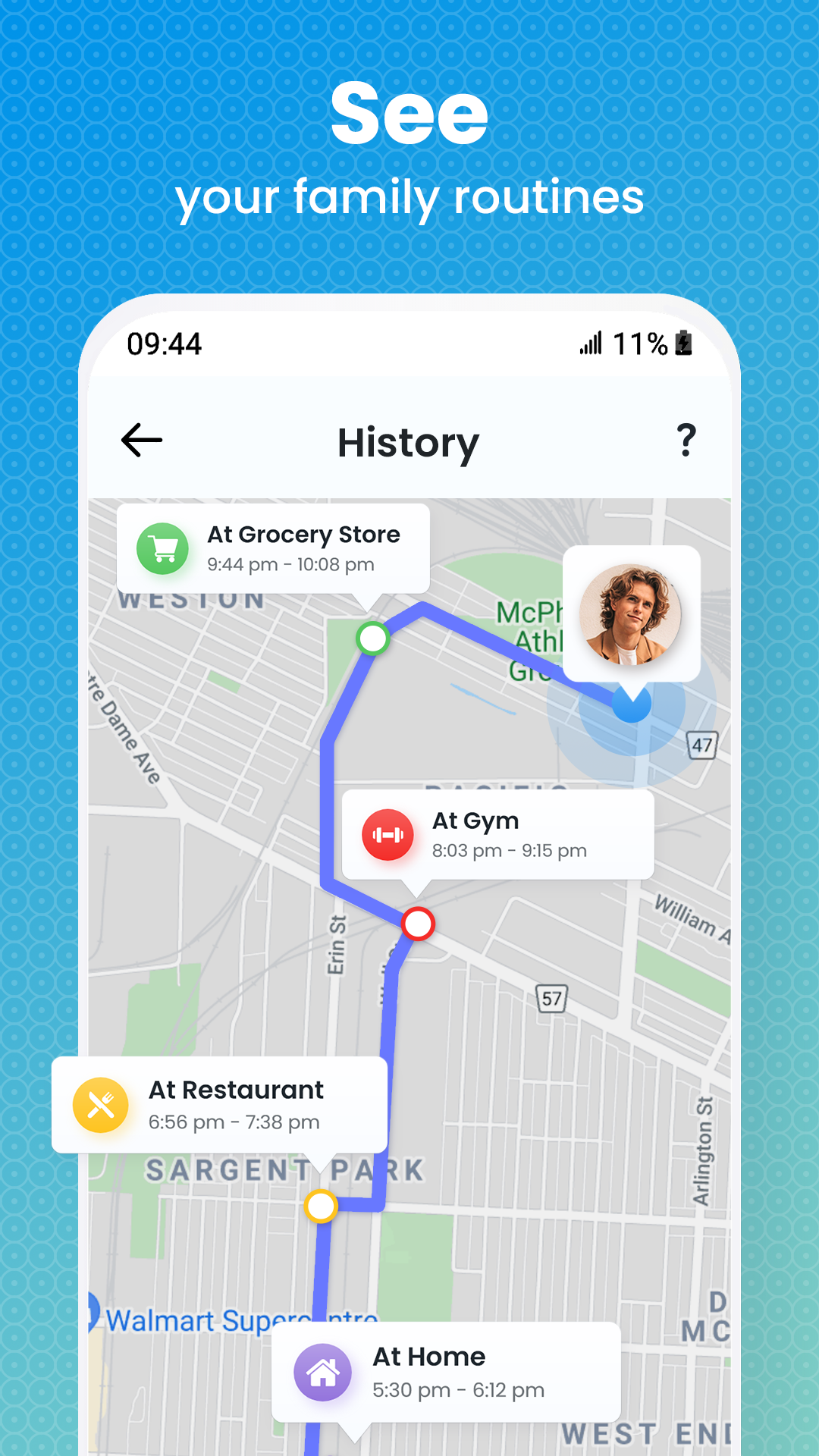 اسکرین شات 4 برنامه Family Location Tracker