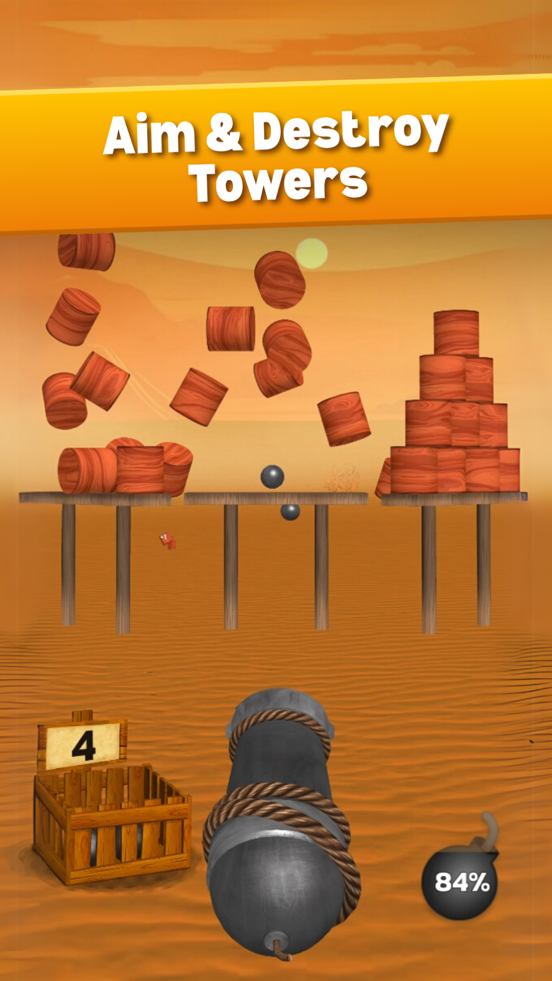 اسکرین شات 1 بازی Cannon Balls 3D: Tower Crash