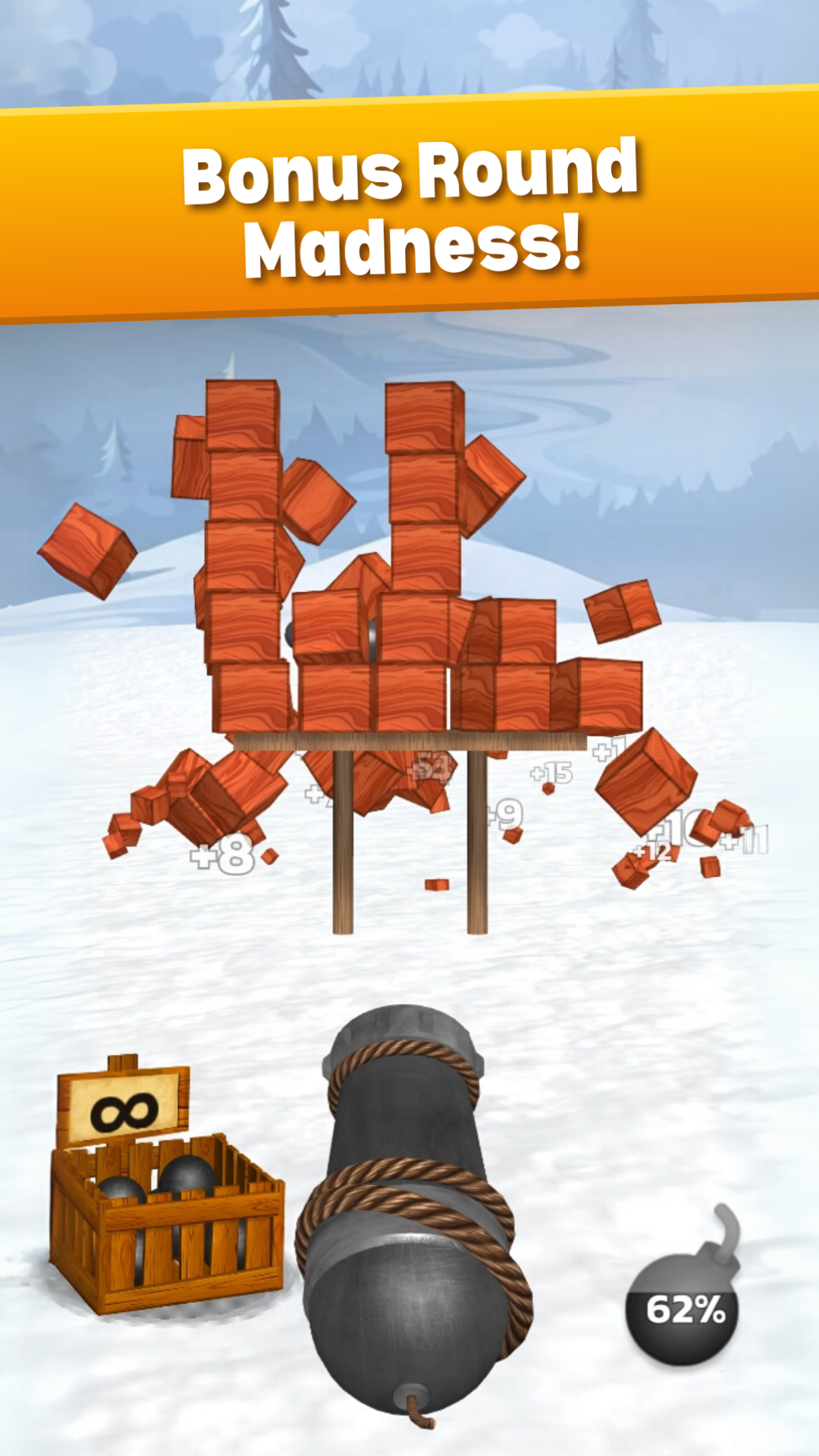 اسکرین شات 2 بازی Cannon Balls 3D: Tower Crash