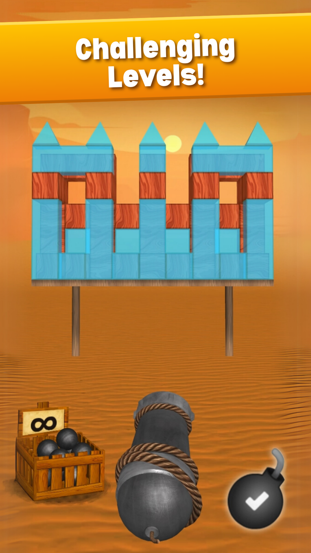 اسکرین شات 4 بازی Cannon Balls 3D: Tower Crash