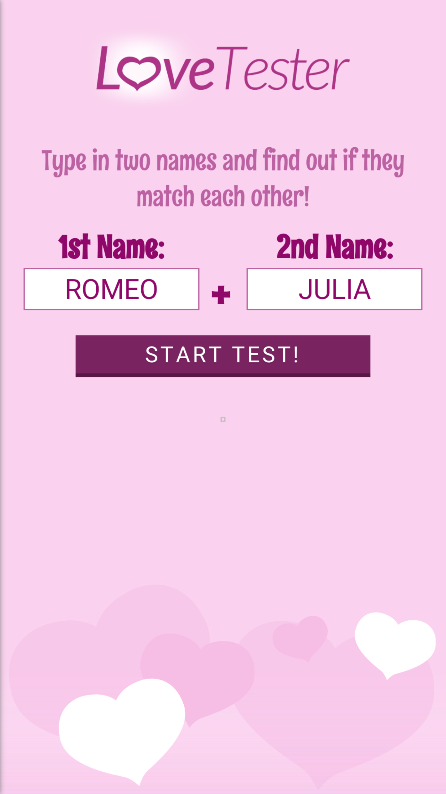 اسکرین شات 1 بازی Love Tester - Find Real Love