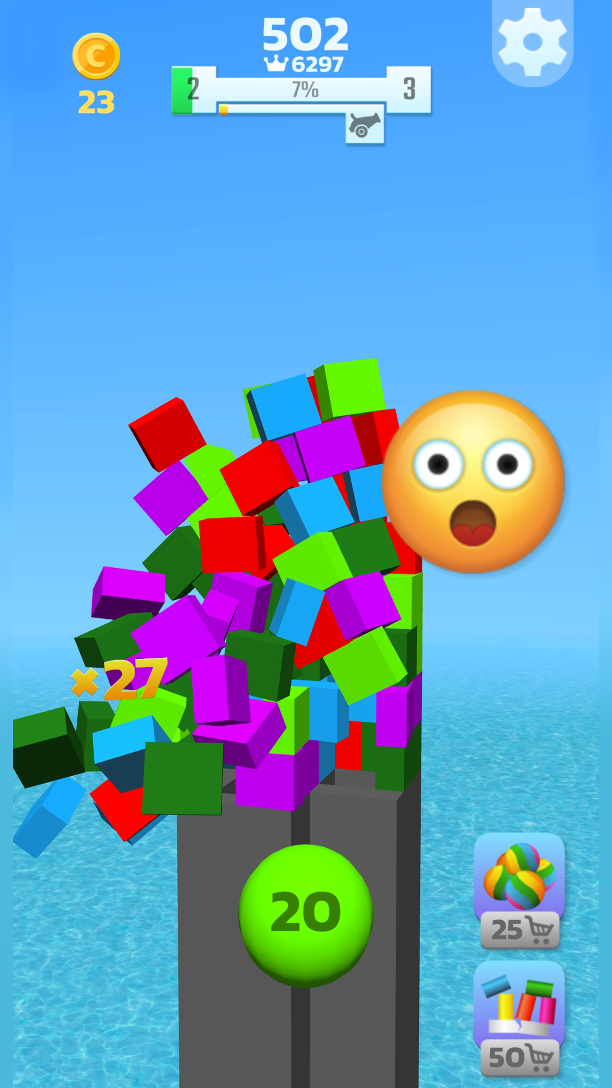 اسکرین شات 1 بازی Tower Crash 3D