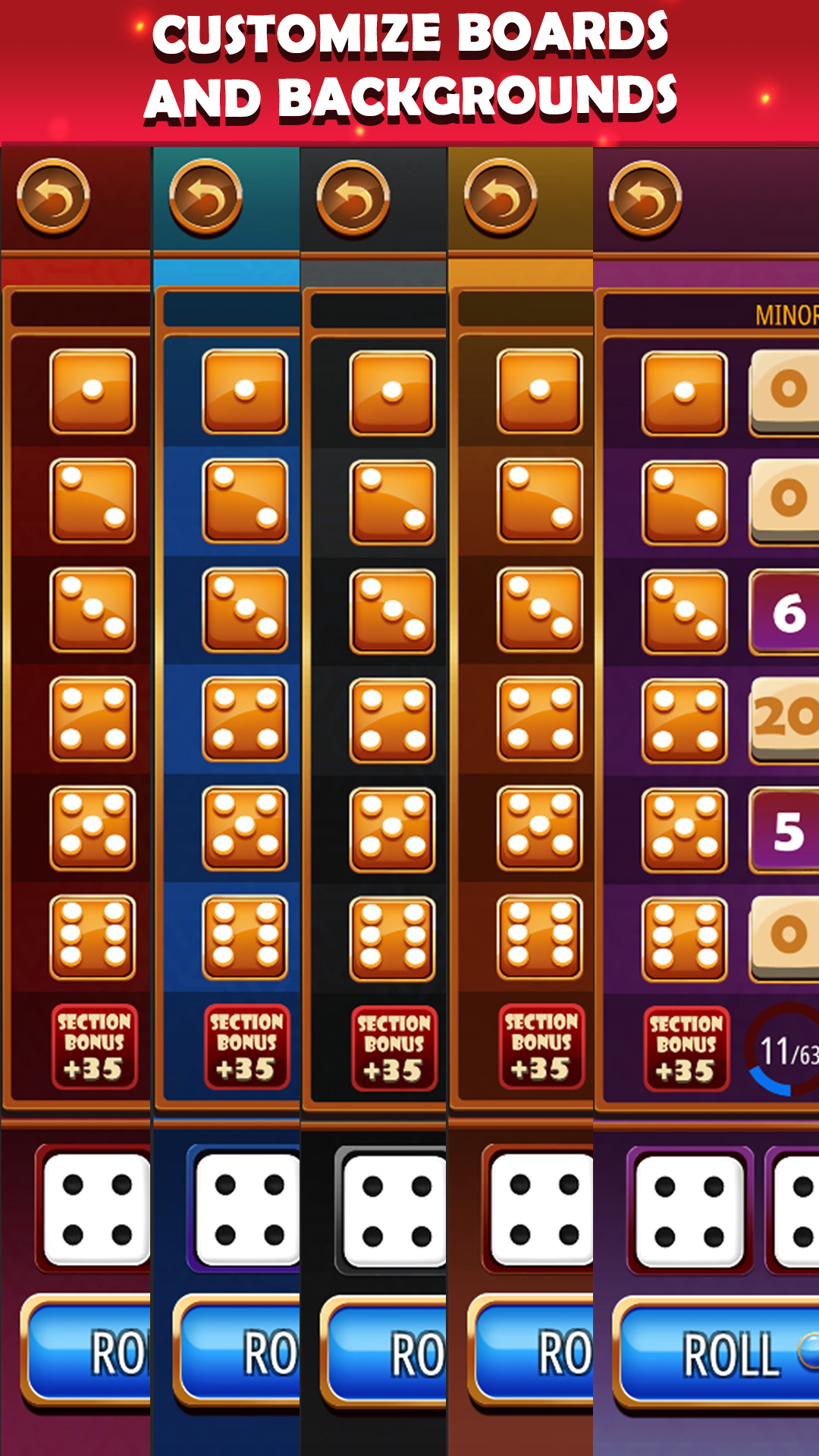 اسکرین شات 4 بازی Yatzy: Dice Game Online