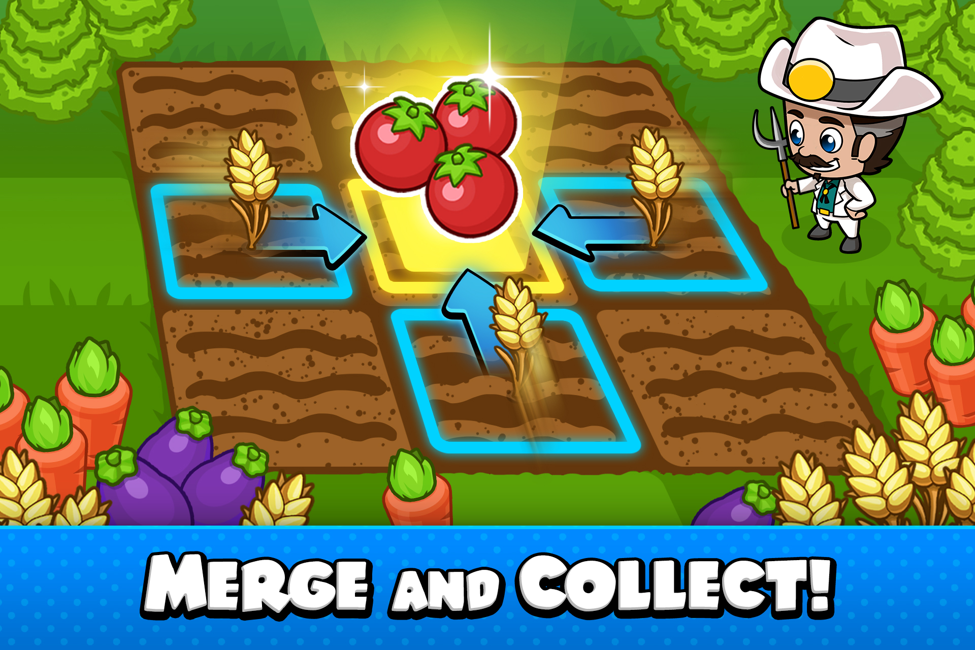 اسکرین شات 1 بازی Idle Farm Tycoon - Merge Crops