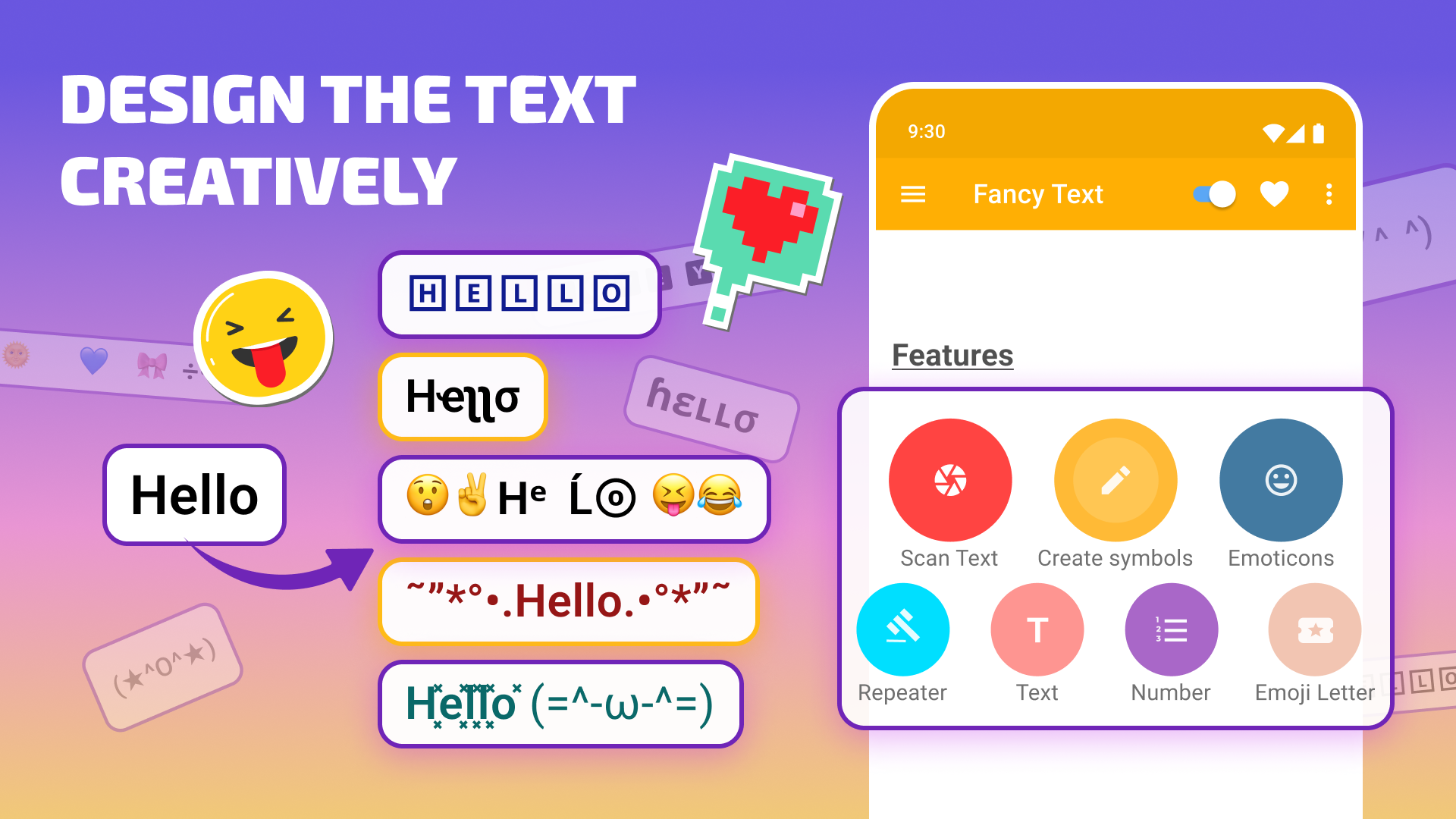 اسکرین شات 1 برنامه Stylish Text - Cool Fonts Art