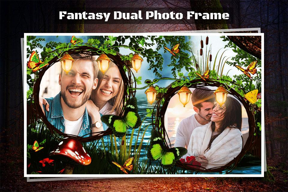اسکرین شات 2 برنامه Fantasy Dual Photo Frames