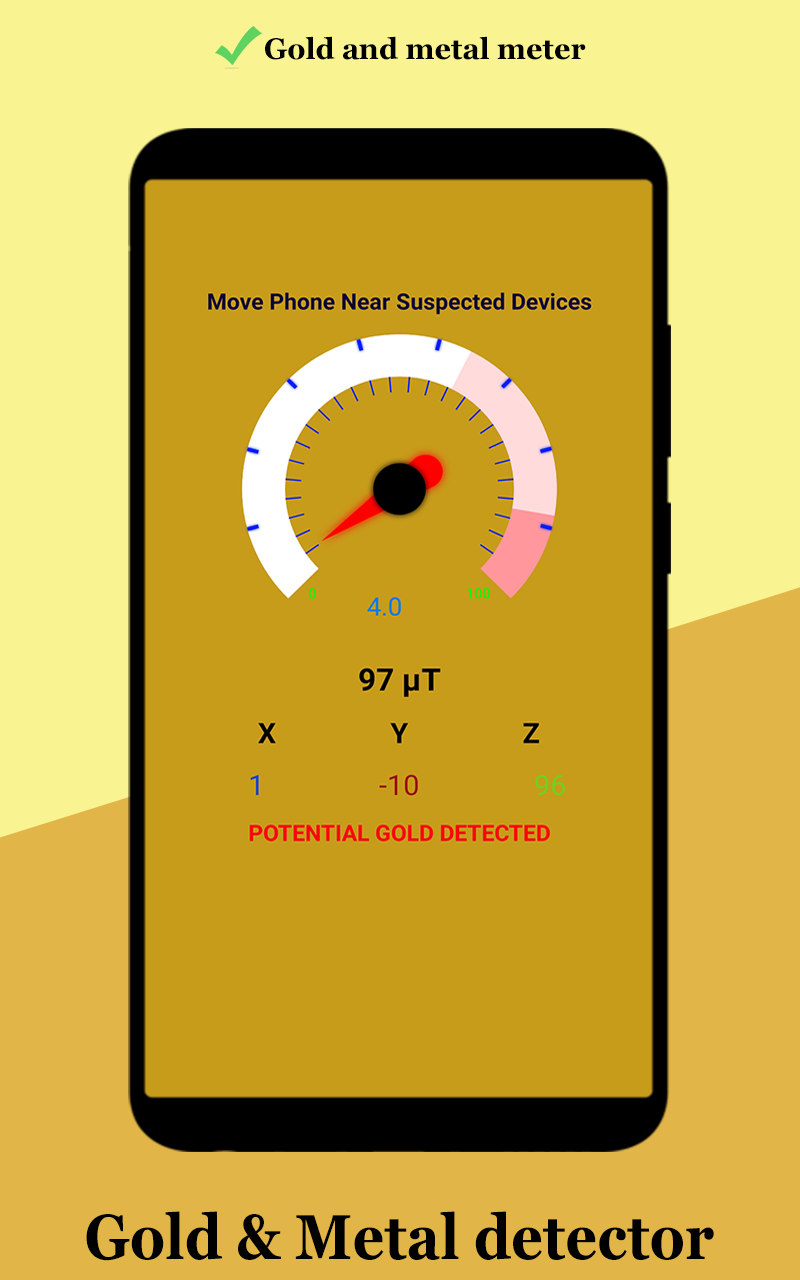 اسکرین شات 4 برنامه Gold detector - Metal detector