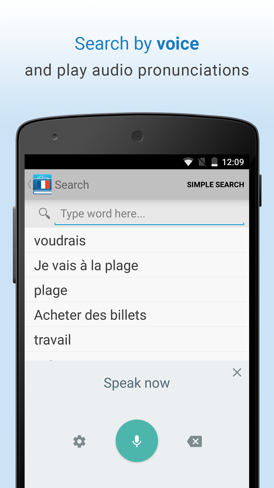 اسکرین شات 2 برنامه French Dictionary & Thesaurus