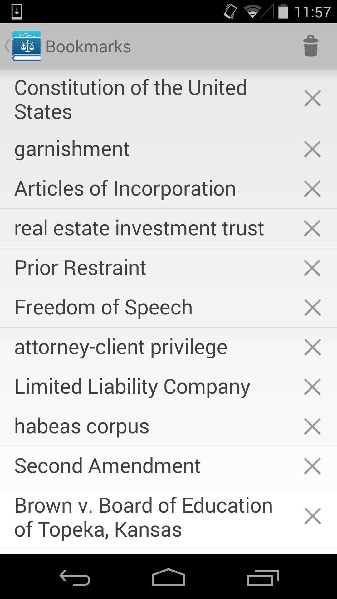 اسکرین شات 4 برنامه Legal Dictionary by Farlex