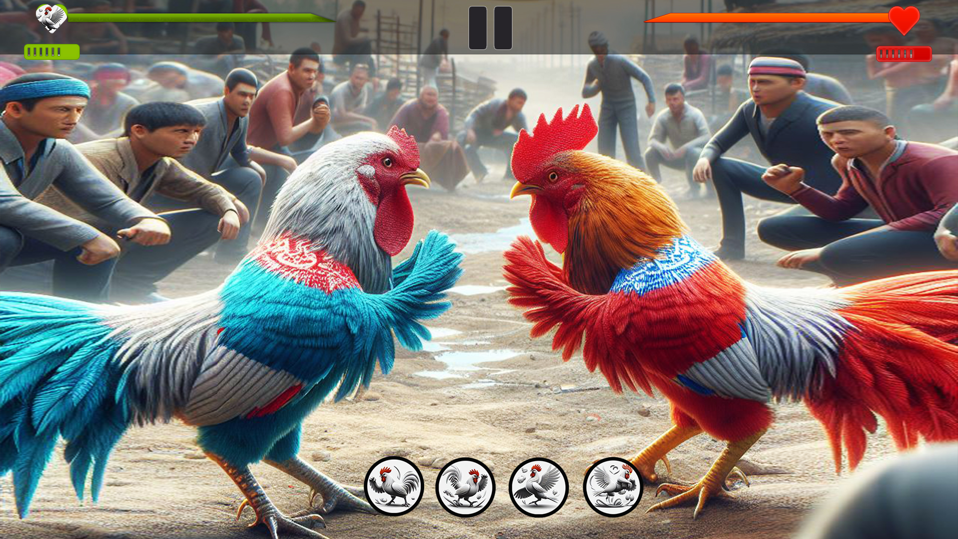 اسکرین شات 1 بازی Farm Rooster Fighting Chicks 1