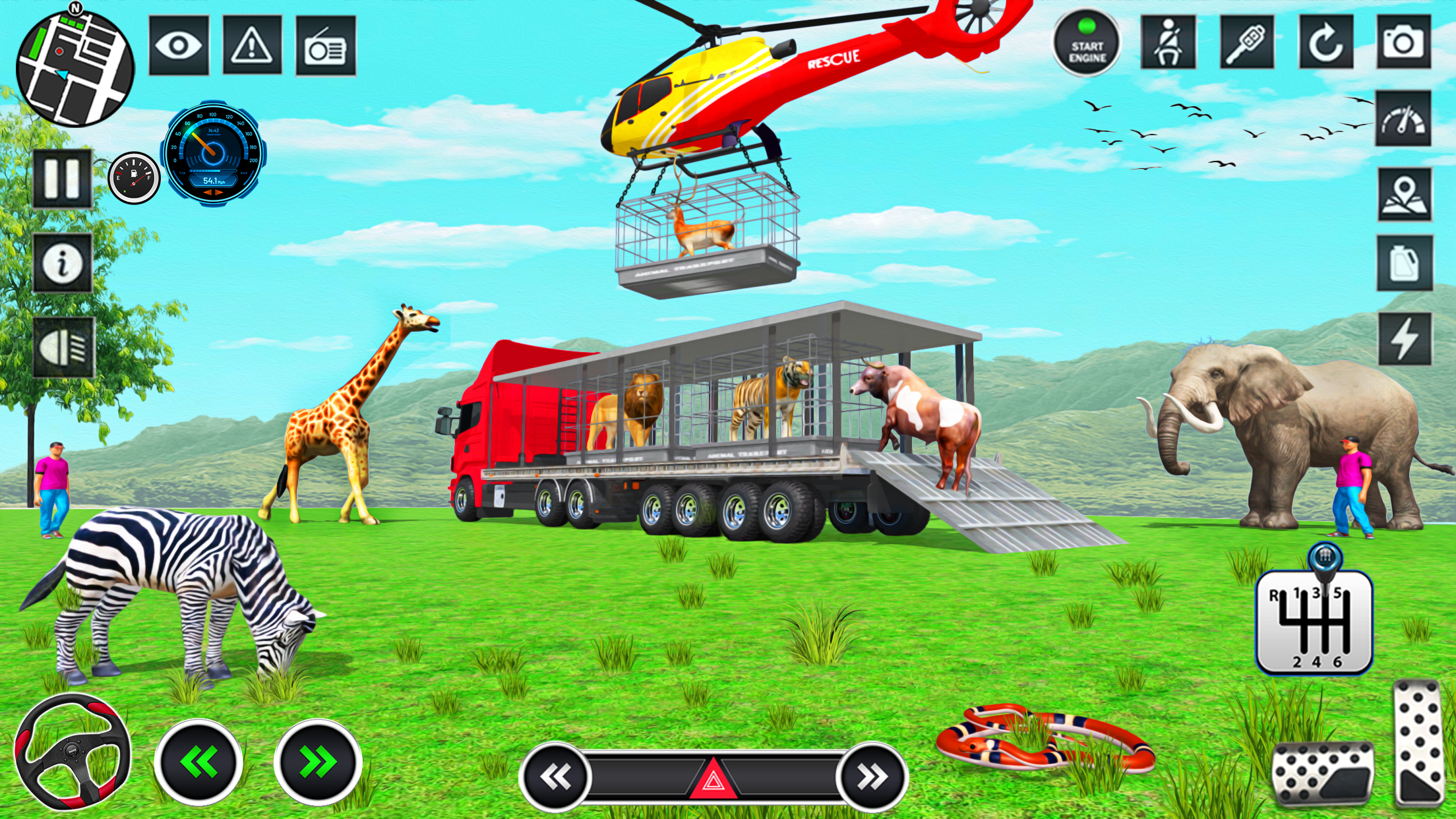 اسکرین شات 5 بازی Farm Animals Transport Truck