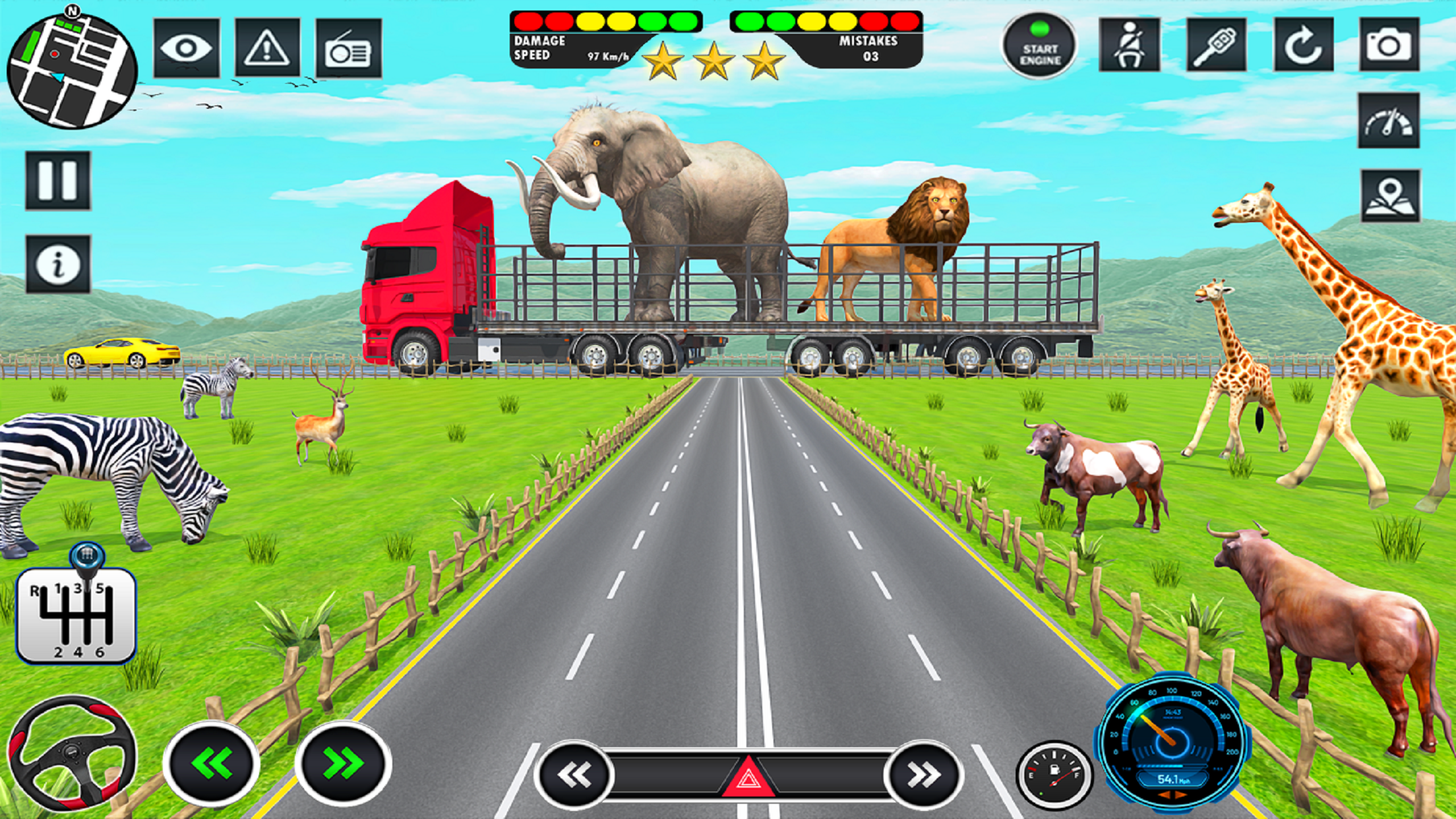 اسکرین شات 6 بازی Farm Animals Transport Truck