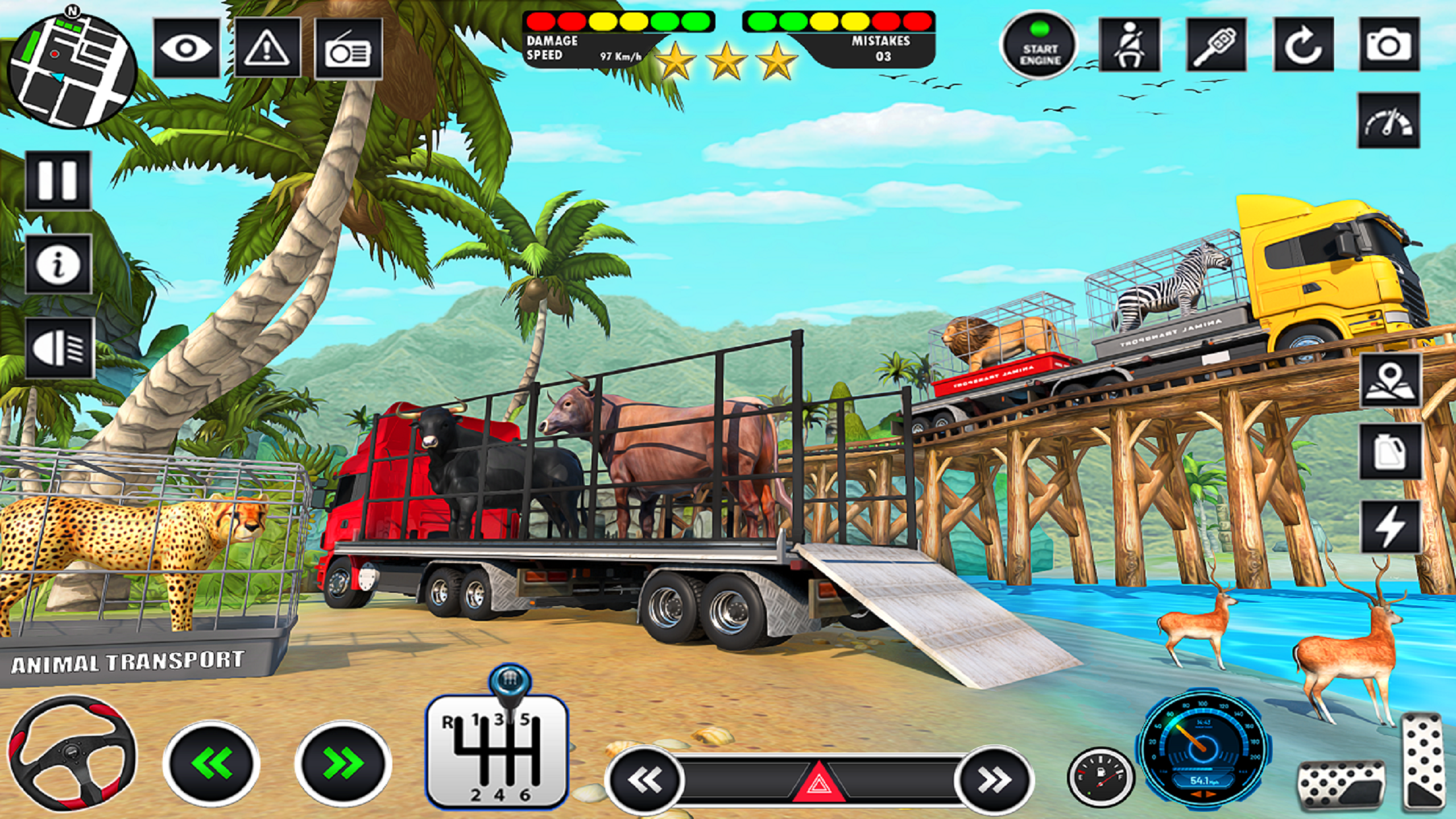 اسکرین شات 4 بازی Farm Animals Transport Truck
