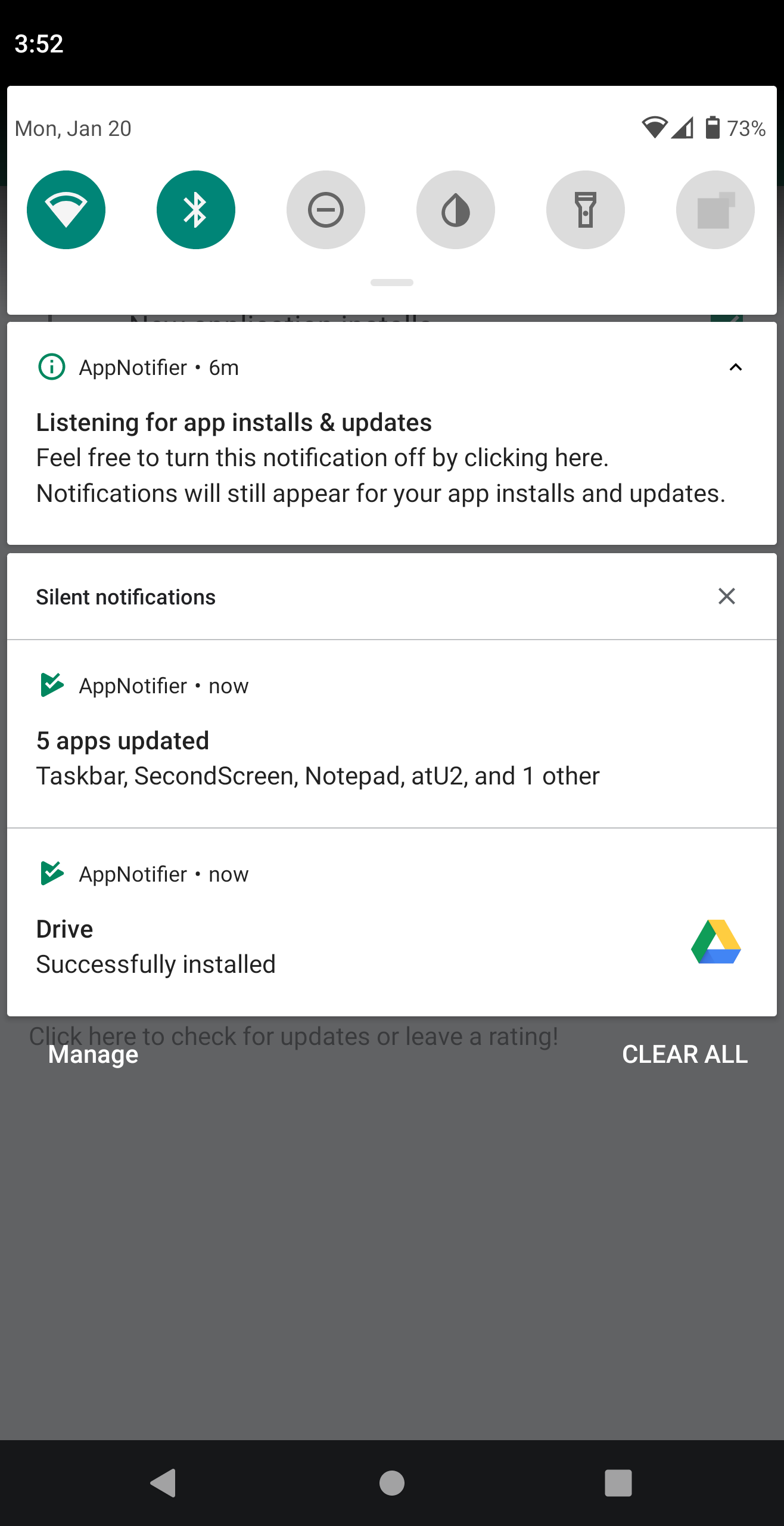 اسکرین شات 2 برنامه AppNotifier