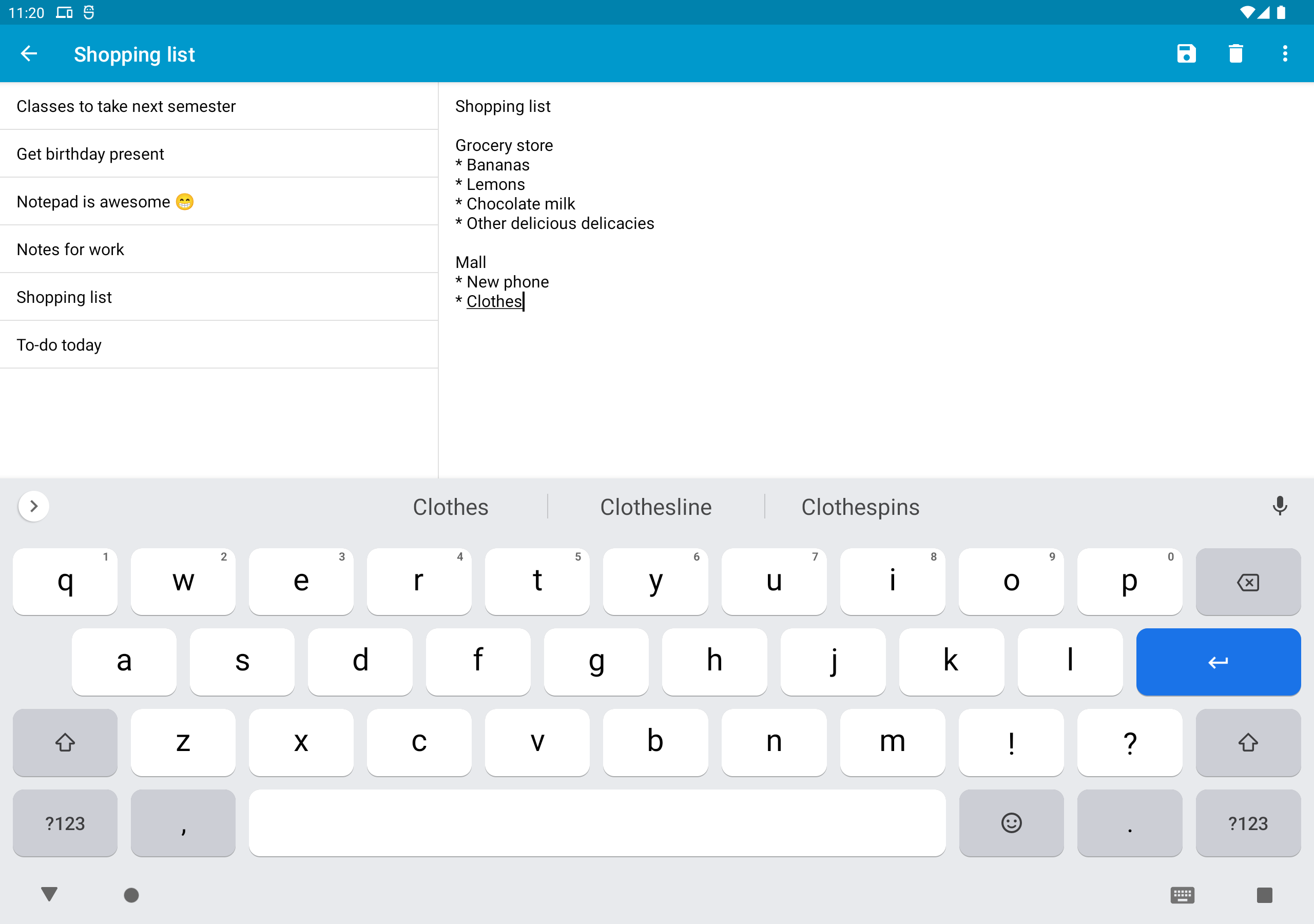 اسکرین شات 4 برنامه Notepad