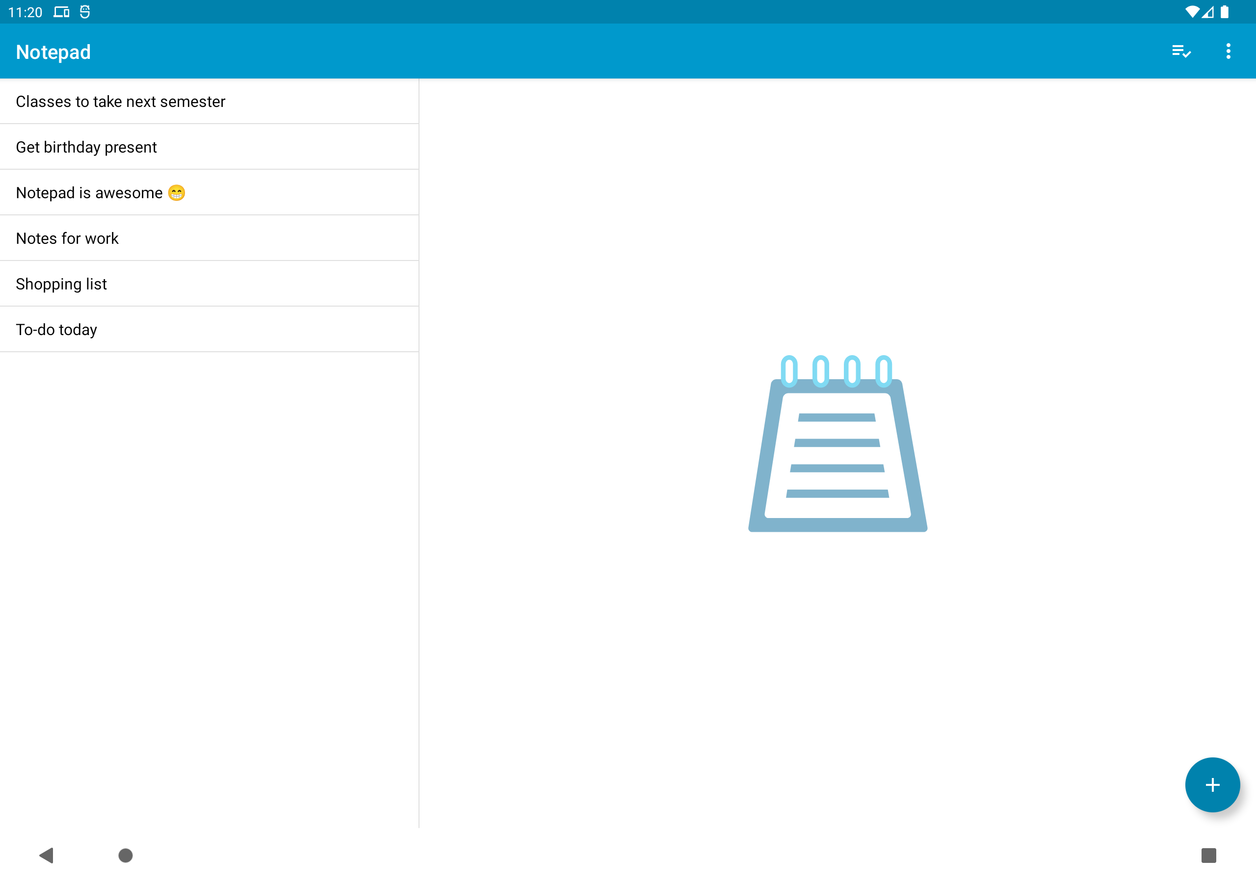 اسکرین شات 3 برنامه Notepad