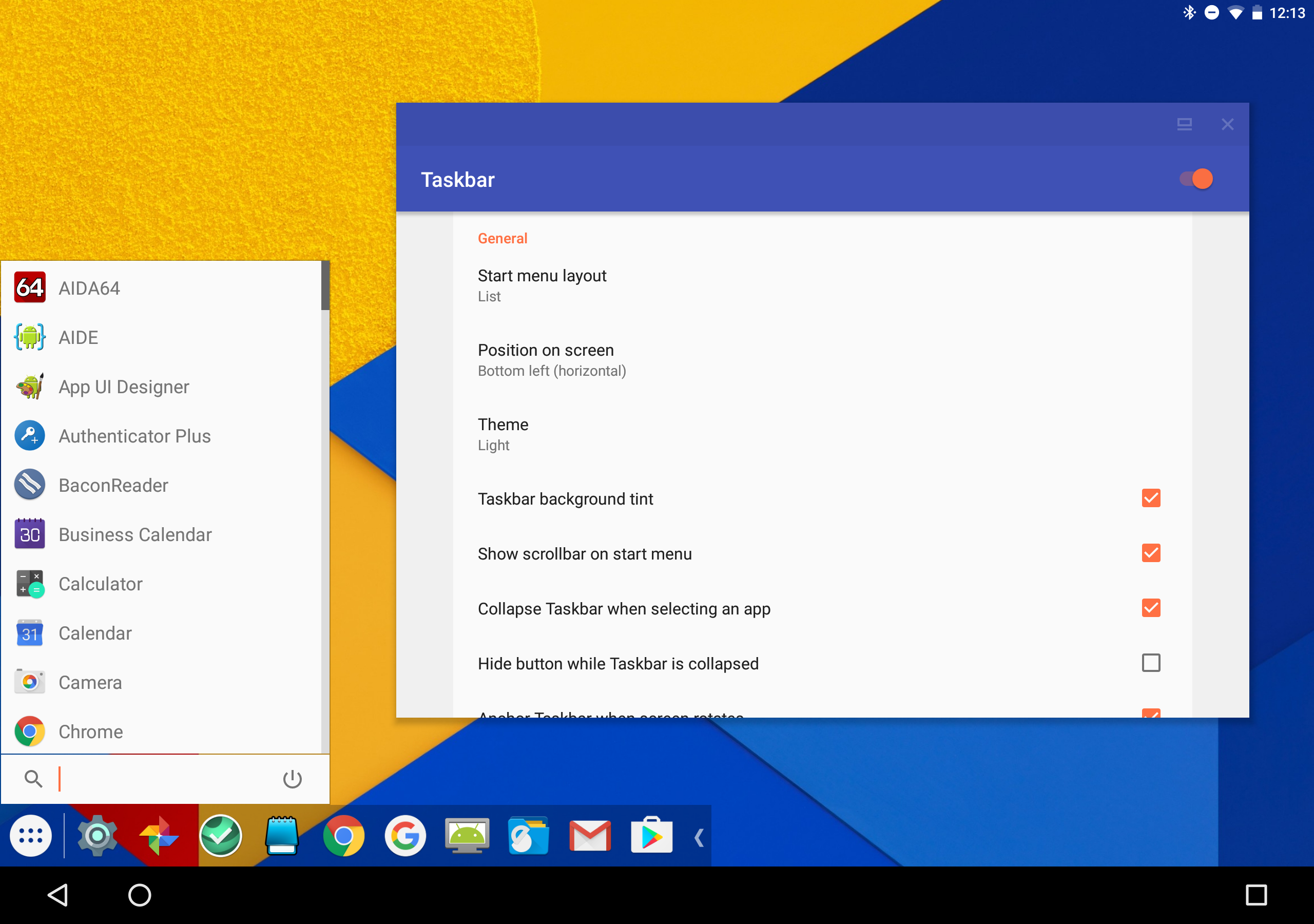 اسکرین شات 3 برنامه Taskbar
