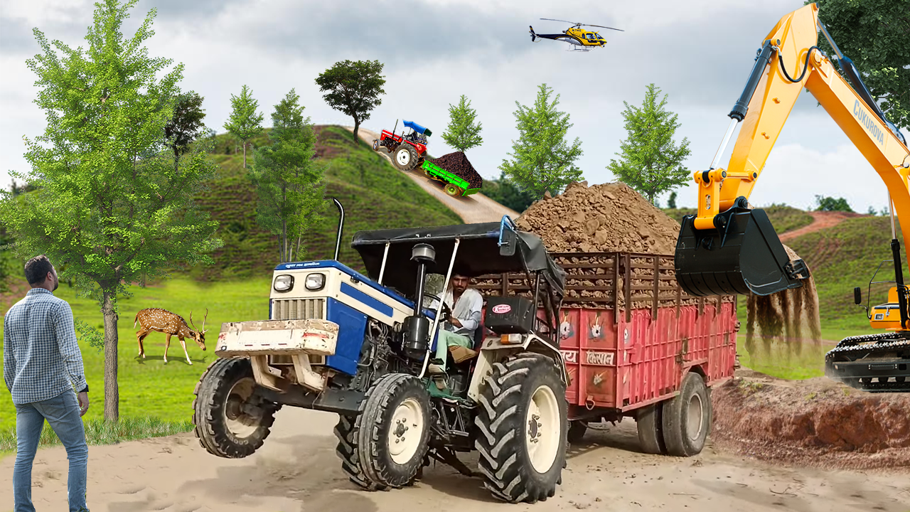 اسکرین شات 2 بازی Tractor Trolley Hill Farming