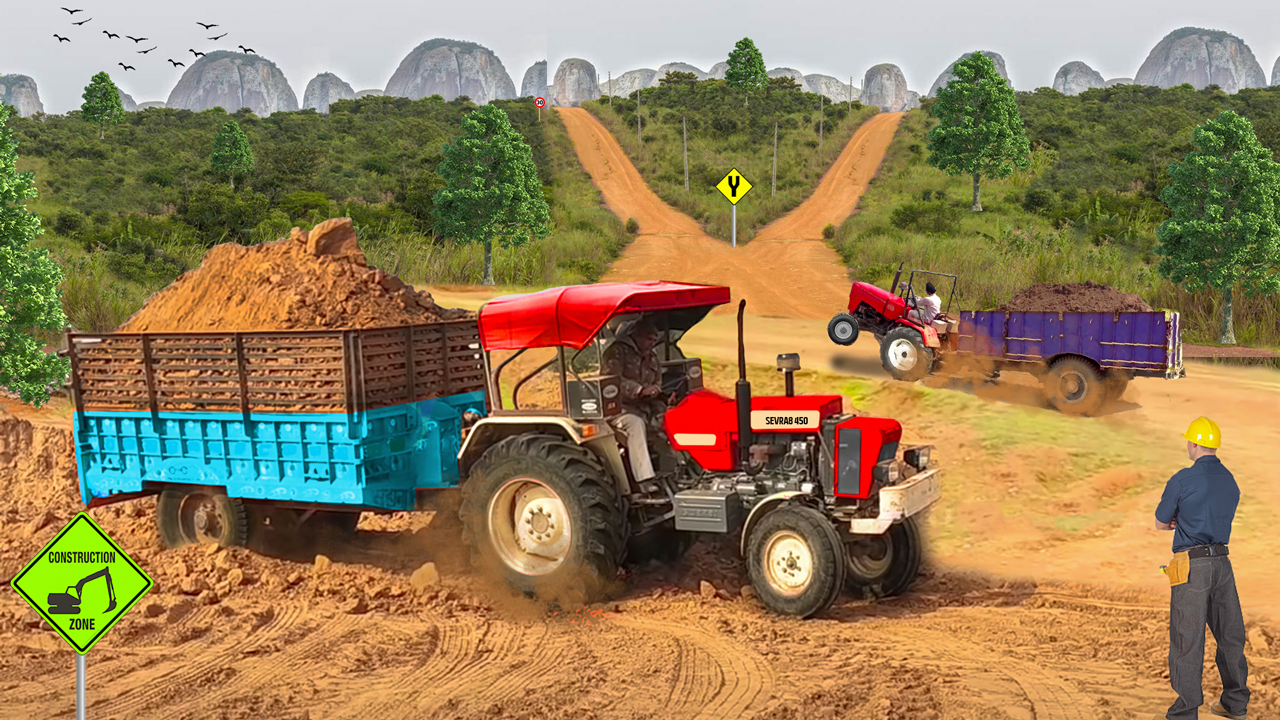 اسکرین شات 3 بازی Tractor Trolley Hill Farming