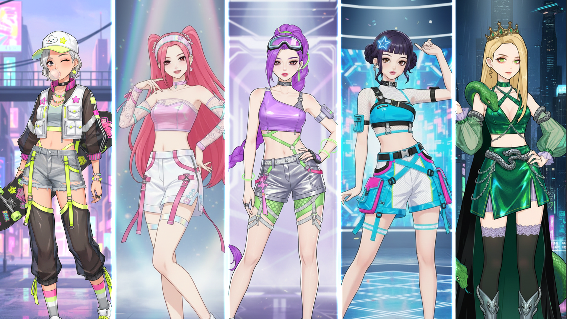 اسکرین شات 1 بازی Shining Me: Glow Idol Dress Up