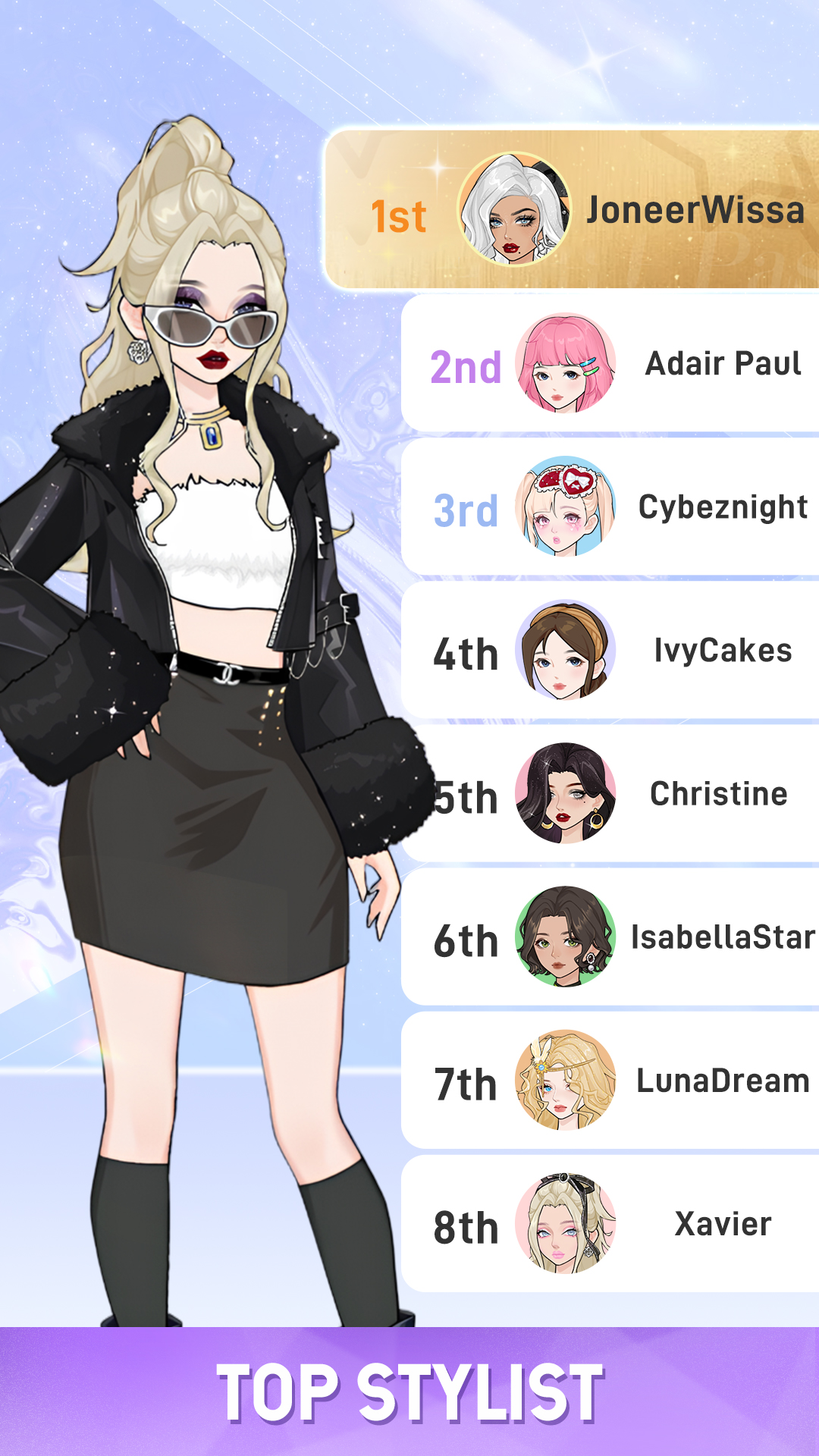 اسکرین شات 8 بازی Shining Me: Glow Idol Dress Up