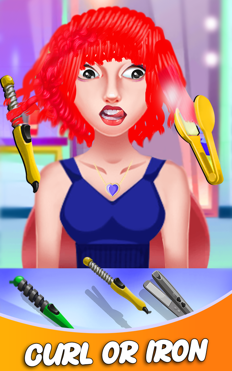 اسکرین شات 2 بازی Fashion Girls Hair Salon Games
