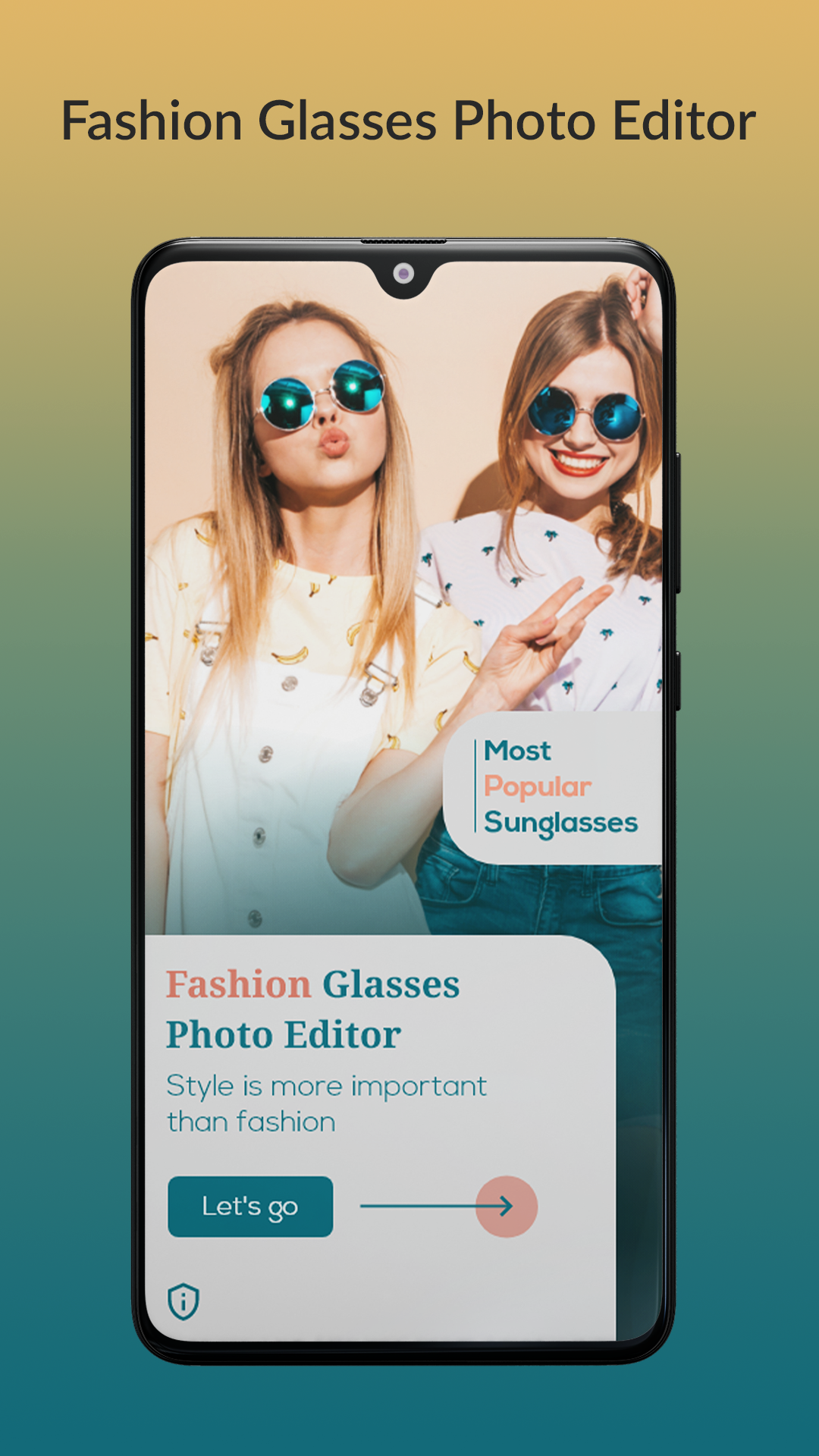 اسکرین شات 1 برنامه Selfie Glasses Pic Editor