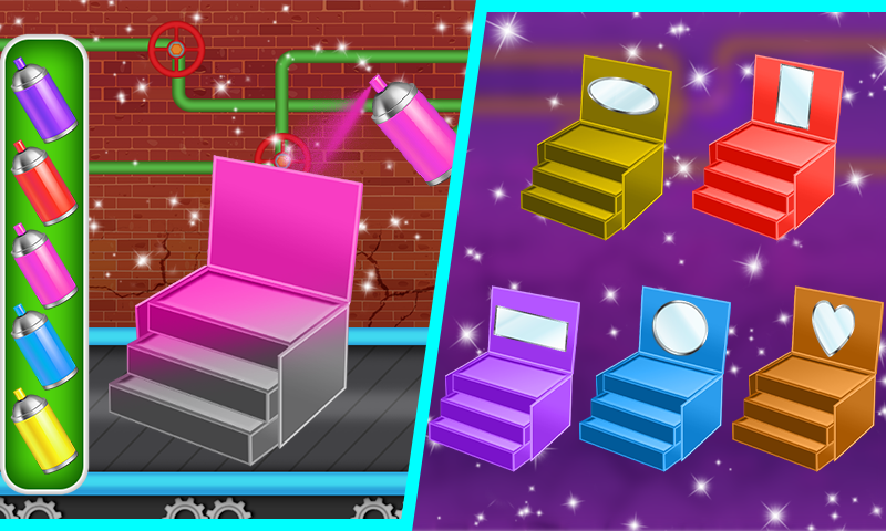 اسکرین شات 5 بازی Makeup kit Factory-Girl Games