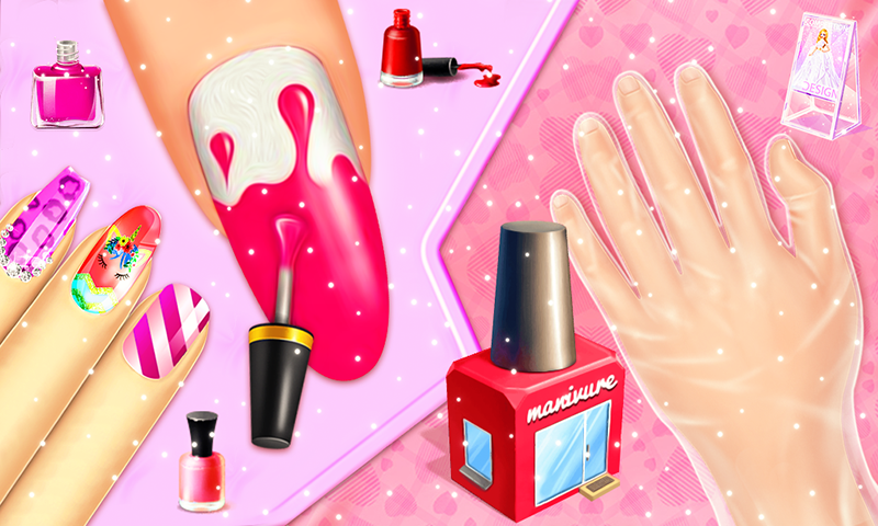 اسکرین شات 4 بازی Acrylic Nails Games for Girls