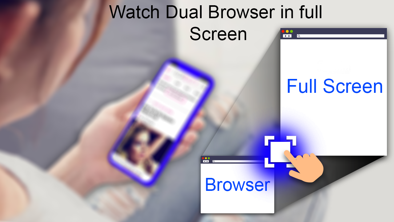اسکرین شات 5 برنامه Fast Dual Browser - Split Brow