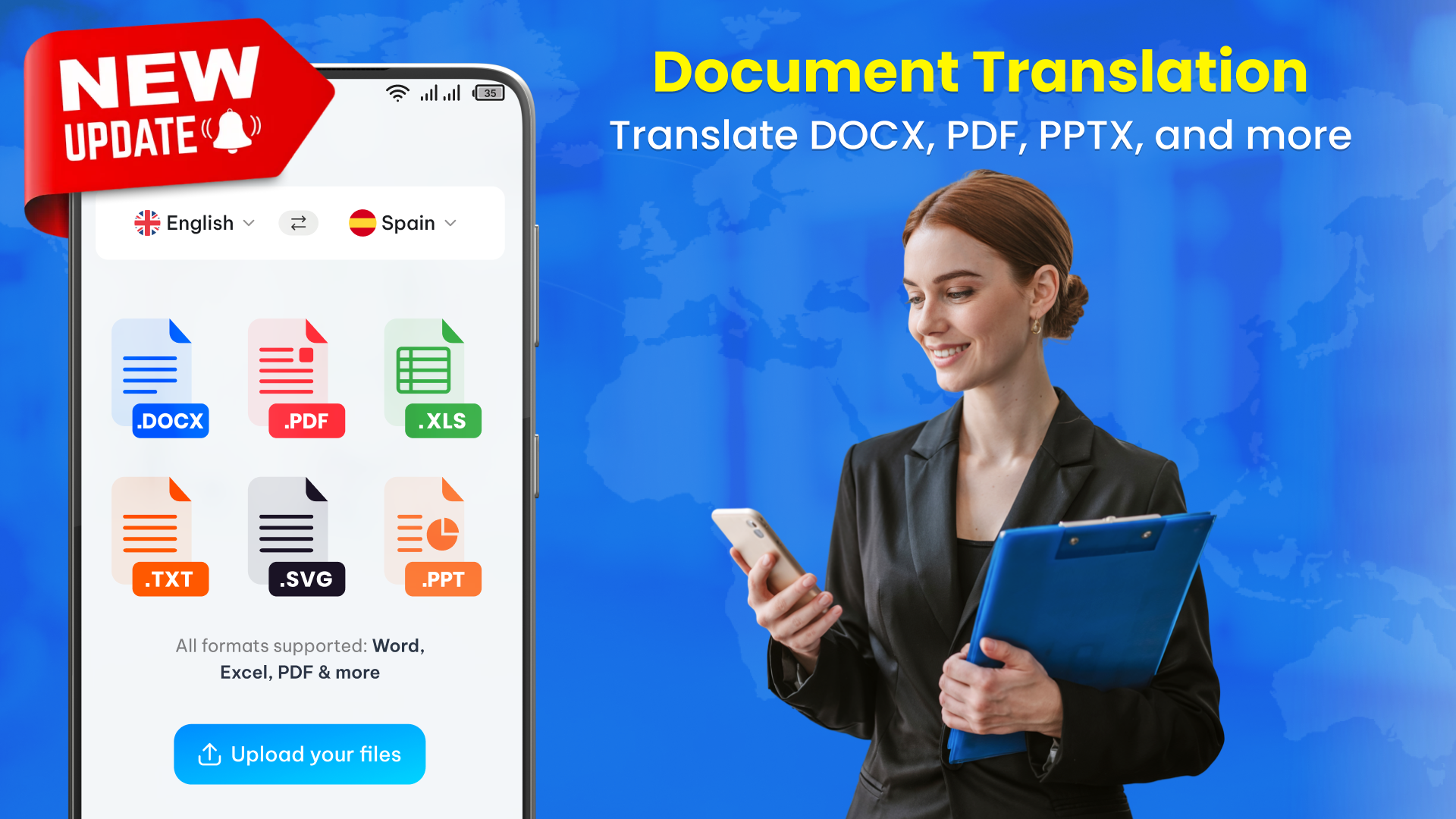 اسکرین شات 2 برنامه Go Translate All Languages