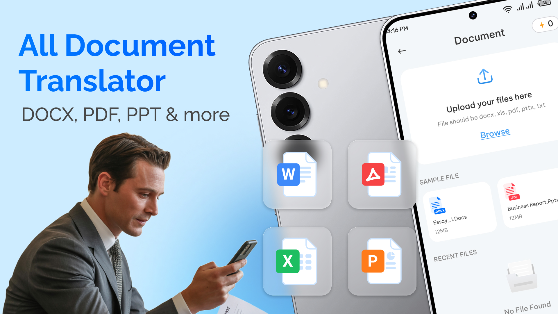 اسکرین شات 5 برنامه Go Translate All Languages