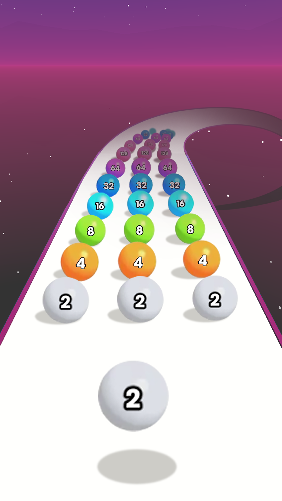 اسکرین شات 2 بازی Ball Run 2048: Ball Games 3D