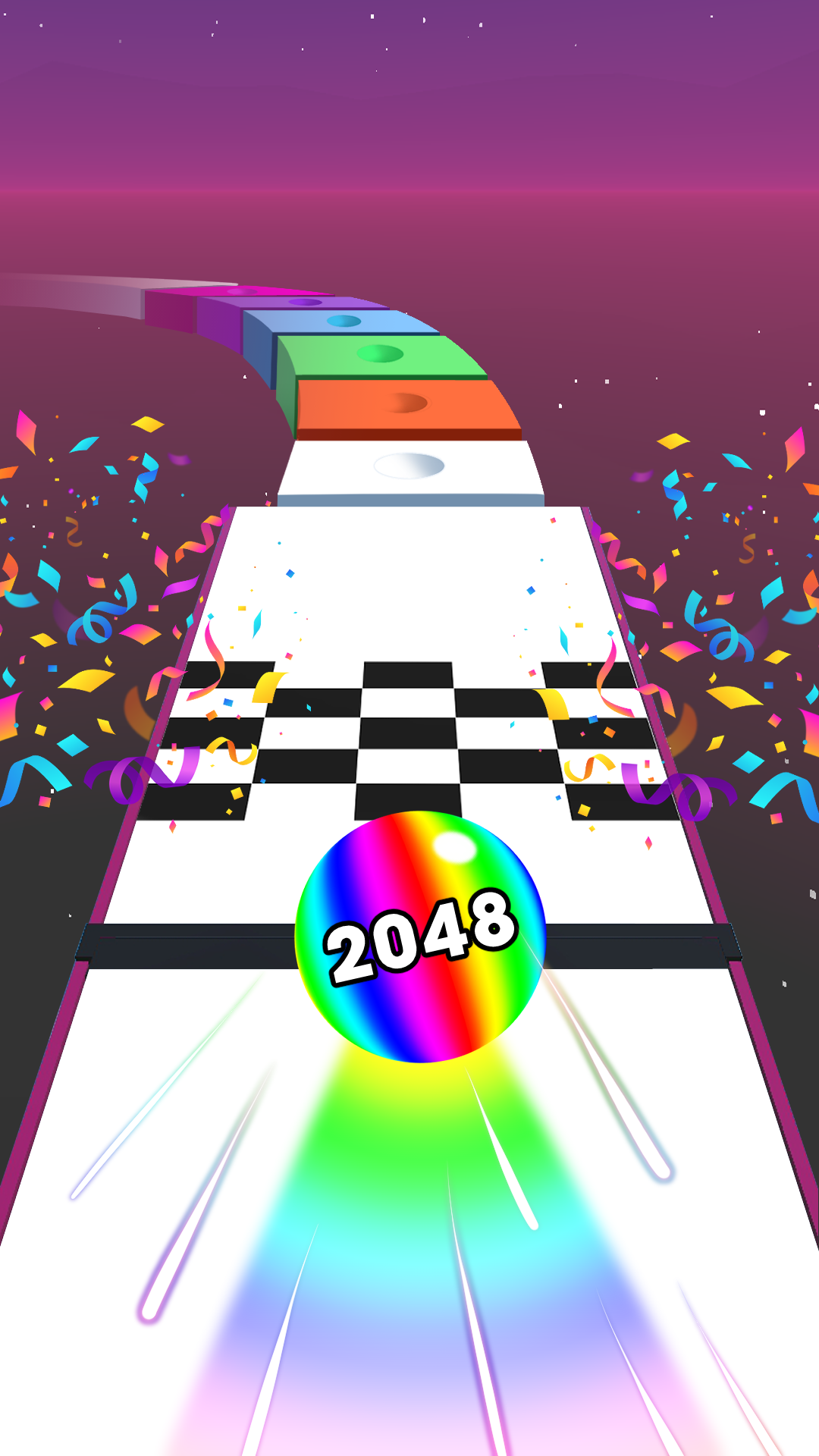 اسکرین شات 1 بازی Ball Run 2048: Ball Games 3D