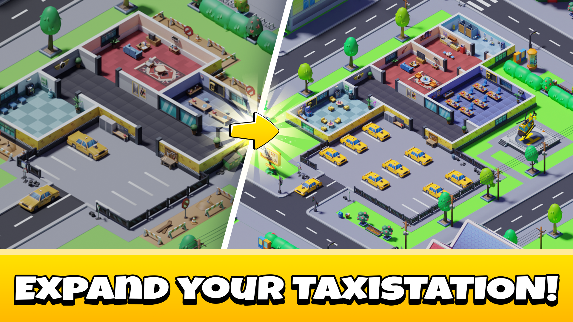 اسکرین شات 1 بازی Idle Taxi Tycoon