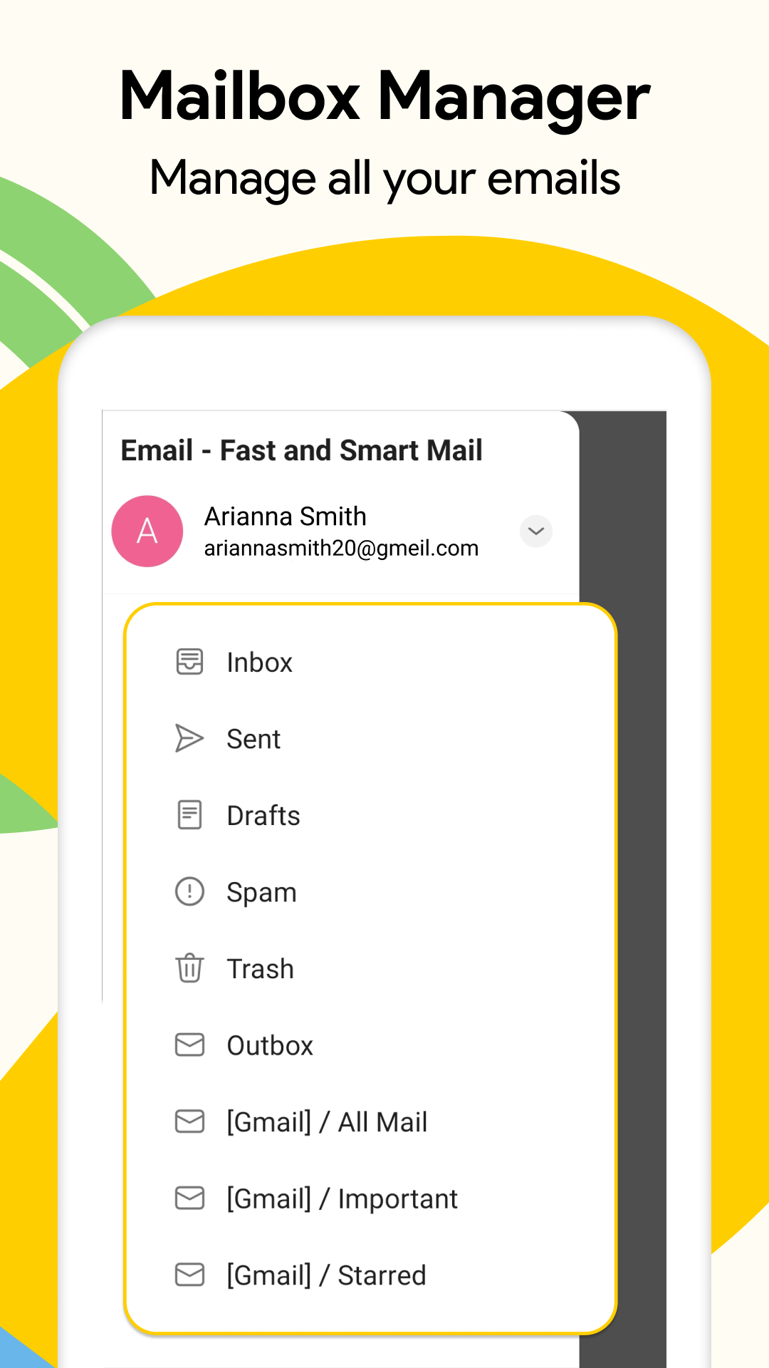 اسکرین شات 2 برنامه Email - Fast and Smart Mail