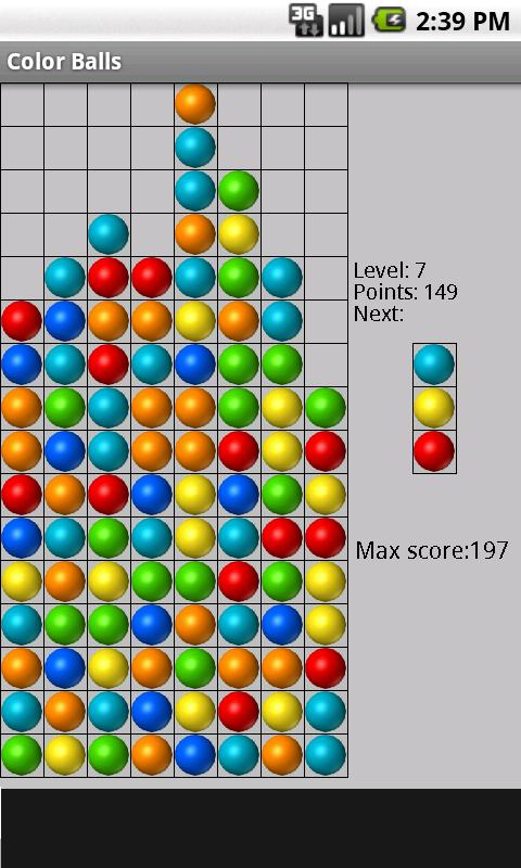 اسکرین شات 1 بازی Color Balls