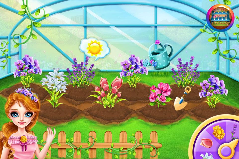 اسکرین شات 2 برنامه Flower Girl - Flower Growup