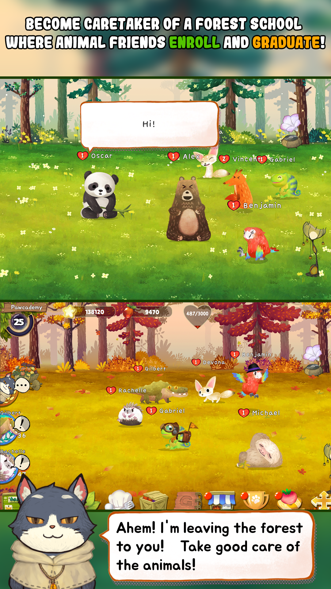 اسکرین شات 4 بازی Animal Forest : Fuzzy Seasons