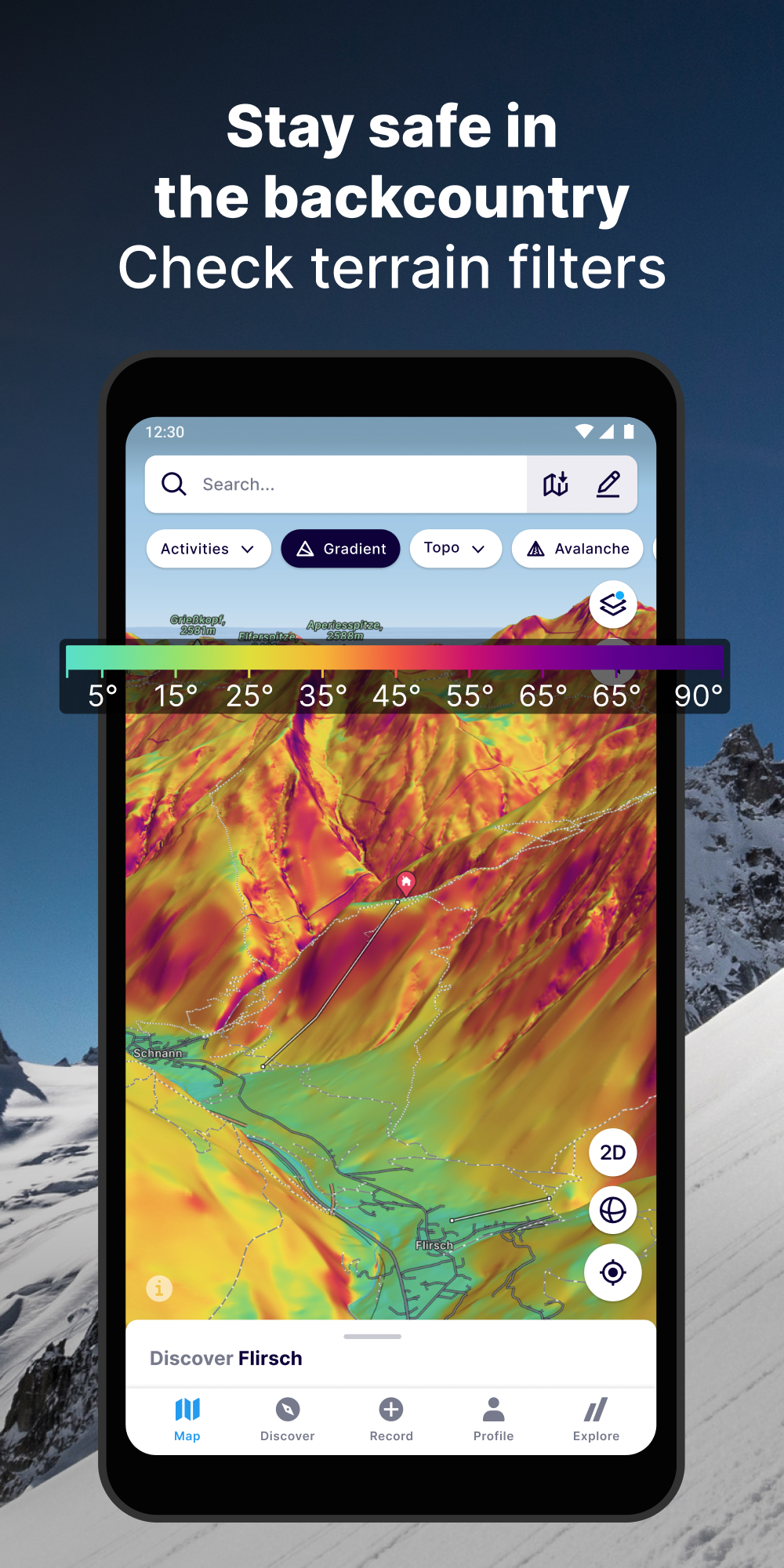 اسکرین شات 5 برنامه FATMAP: Ski, Hike, Bike