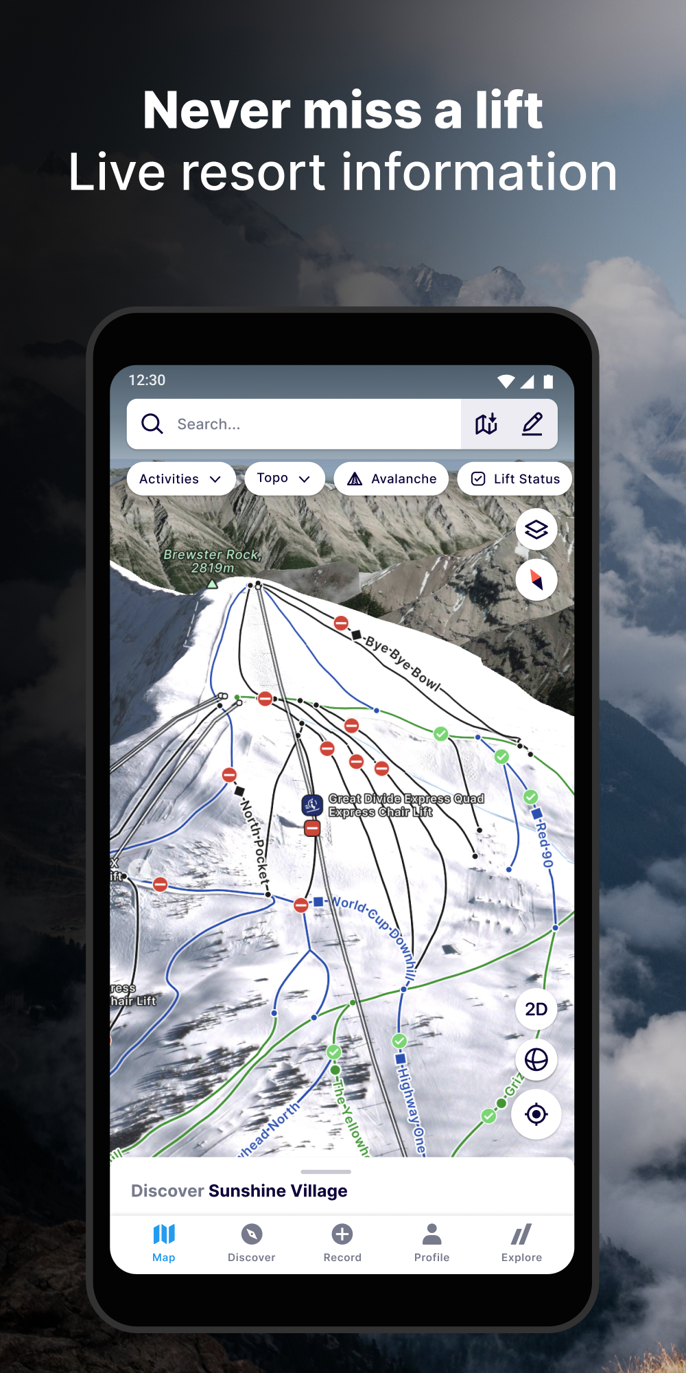 اسکرین شات 3 برنامه FATMAP: Ski, Hike, Bike
